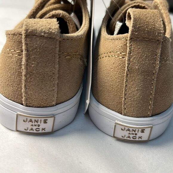 Janie and Jack 100048922 Boy Tan Suede Perforated Sneaker   NWT - Picture 5 of 9